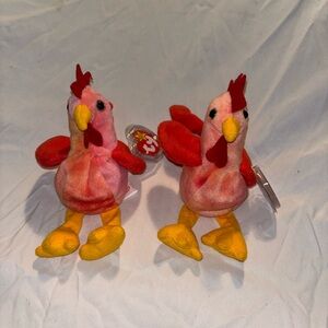 Vintage Beanie Baby Rooster. Doodle. 1996.